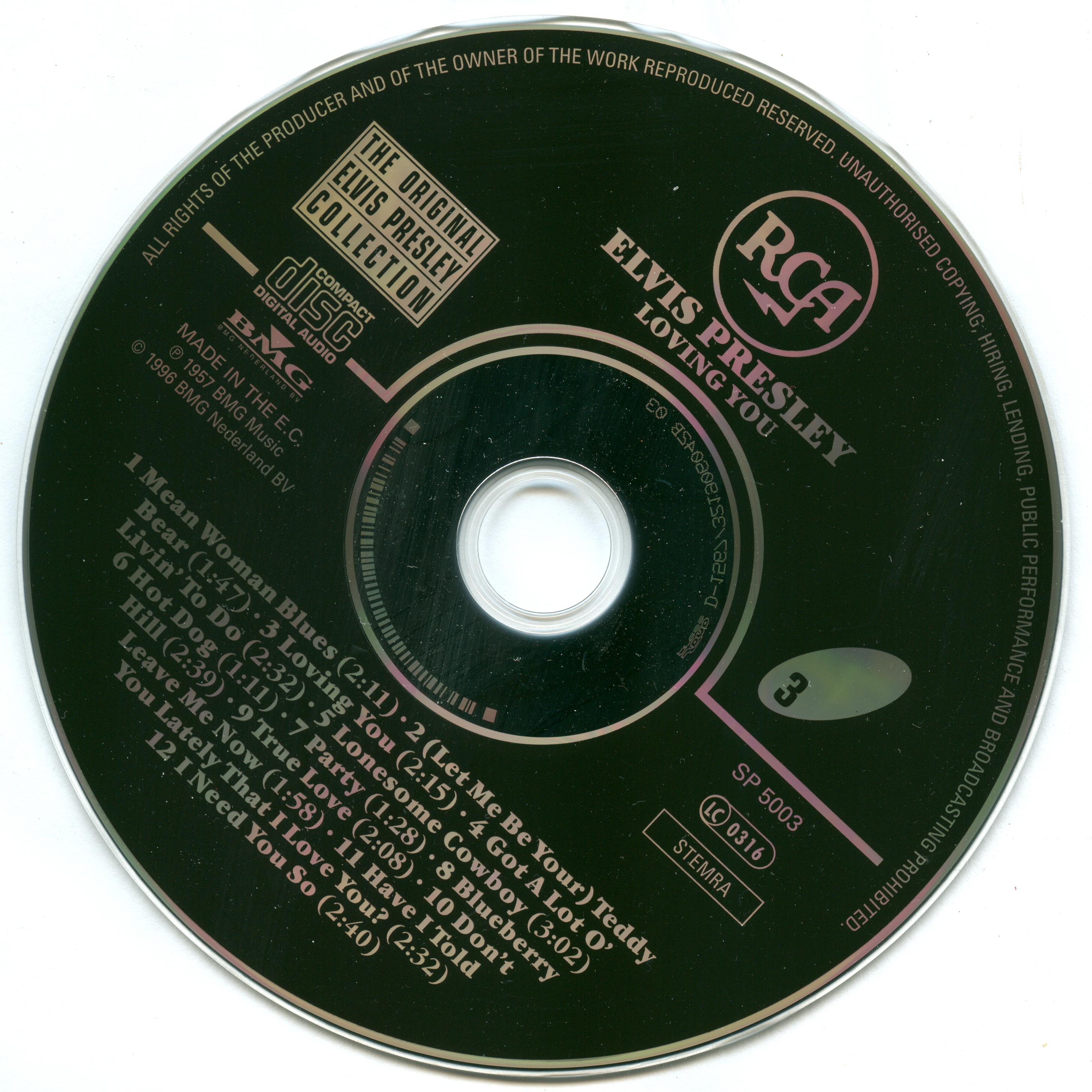 Elvis Presley  The Original Elvis Presley Collection 03; Loving You : CD